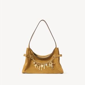 NWT CHLOÉ CHARMS HOBO BAG IN SUEDE LEATHER
